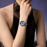 Citizen Eco-Drive Blue Mother of Peral Dial Steel Ladies Watch EM0801-85N