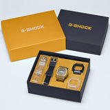Casio G-Shock Hip Hop Gold Chain Interchangeable Set Men's Watch DWE-5600HG-1