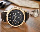 Citizen Eco-Drive Chronograph Leather Strap Men's Watch BU2023-12E