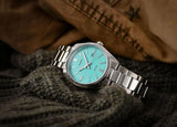 Casio Standard Turquoise Blue Dial Stainless Steel Men's Watch MTP-1302PD-2A2