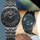 Citizen Eco Drive Nitght Color Sapphire Ultra Thin Men's Watch AR3017-58E
