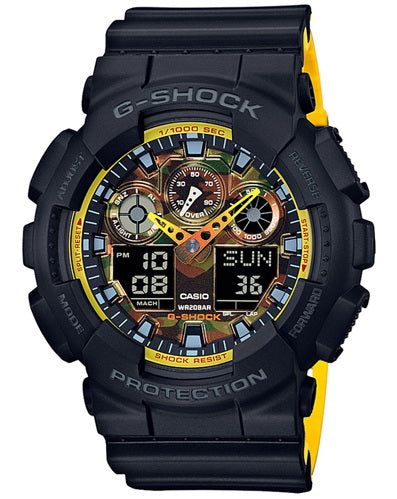 Casio G-Shock Orange Gradation Bi-Color Men's Watch GA-100BY-1A