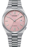 Citizen x Pantone Dreamy Pink Automatic Stainless Steel Men's Watch NJ0158-89X