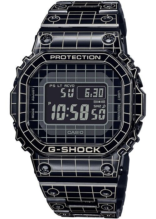 Casio G-Shock Laser Engraved Bluetooth Tough Solar Men's Watch GMW-B5000CS-1