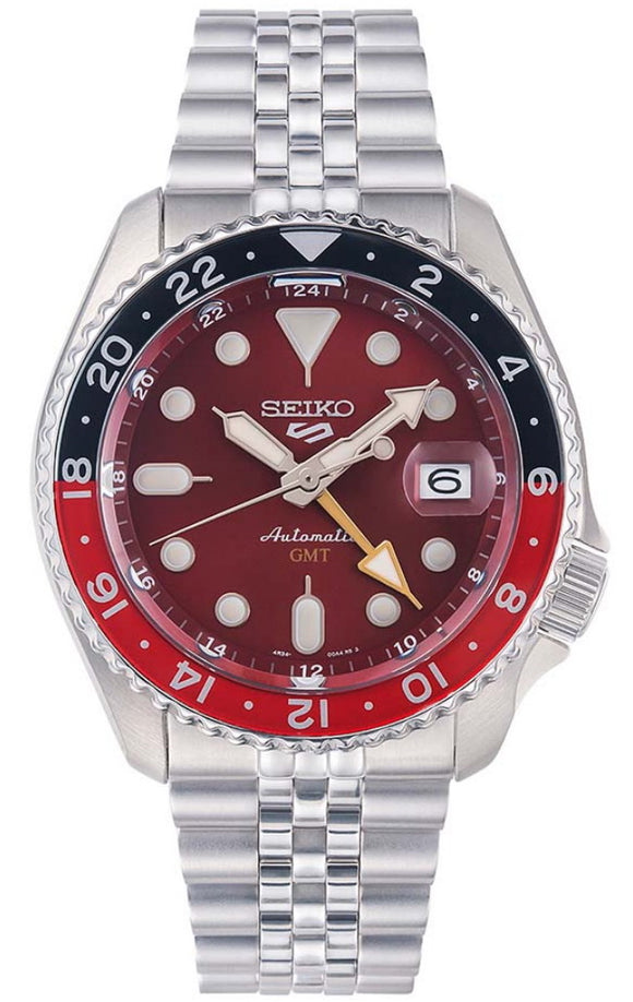 Seiko 5 Sports GMT Passion Red Automatic Limited Edition Men's Watch SSK031K1