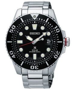 Seiko Prospex Solar Power Divers 200m Stainless Steel Men's Watch SNE551P1