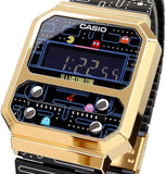 Casio Vintage x PAC-MAN Digital Black/Gold Men's Watch A100WEPC-1B