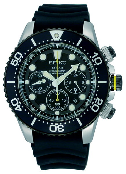 Seiko solar hot sale chrono diver