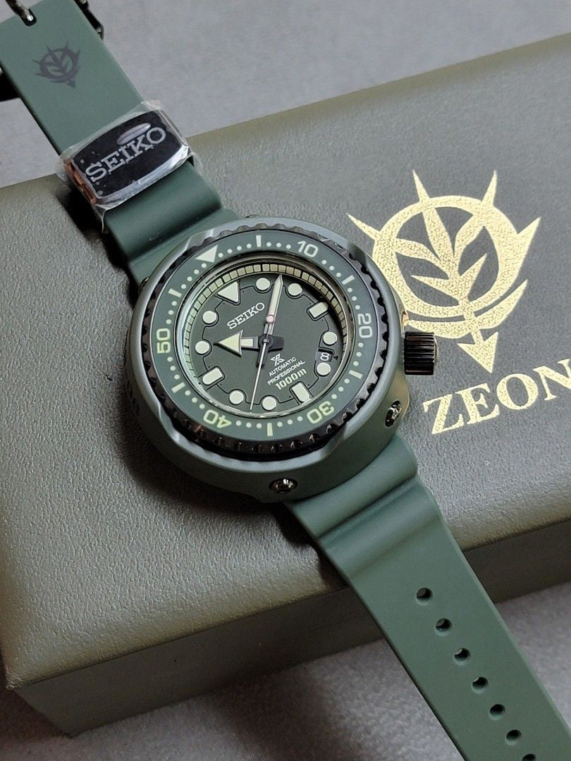 Seiko Prospex x Gundam Zaku II 40th Anniversary 1000m Men s Watch SLA0 Spot On Times