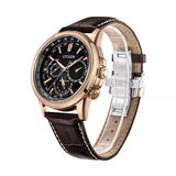 Citizen Eco-Drive Chronograph Leather Strap Men's Watch BU2023-12E