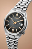 Citizen “TSUYOSA” Black Dial Automatic Stainless Steel Men's Watch NJ0200-50E
