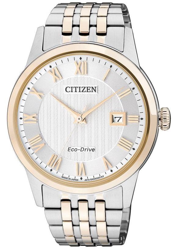 Citizen Eco Drive Two Tone Stainless Steel Men's Watch AW1234-50A