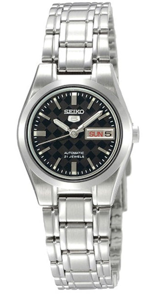 Seiko 5 automatic 21 jewels clearance black