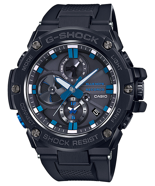Casio G-Shock G-Steel Blue Note Records Bluetooth Men's Watch GST-B100BNR-1A