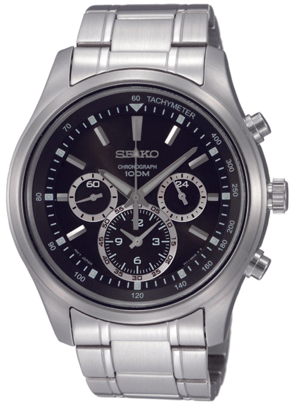 Seiko Chronograph 100m Men's Watch SRW001P1