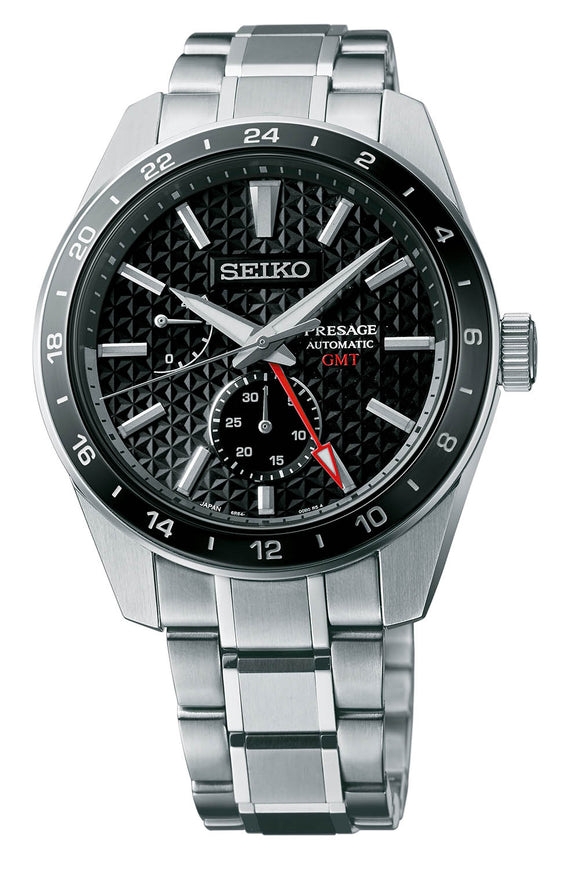 Seiko Presage Sharp Edged Automatic GMT Men's Watch SPB221J1