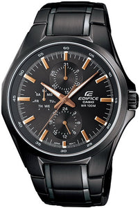 Casio Edifice Multi Function Black IP Stainless Steel Men's Watch EF-339BK-1A9