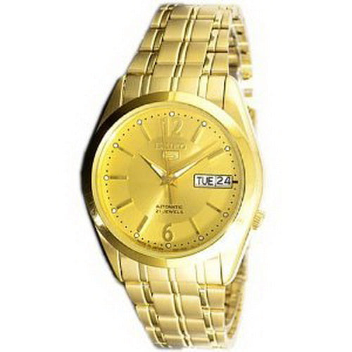 Seiko 5 Automatic 21 Jewels Gold Tone Men's Watch SNKF02J1
