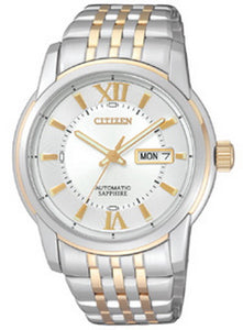 Citizen Sapphire Automatic Two Tone Stainless Steel Men's Watch NH8338-54A