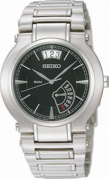 Seiko Stainless Steel Premier Dress Men's Watch SPQ001P1