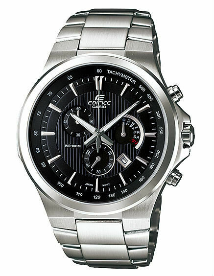 Casio Edifice Quartz Chronograph Date Stainless Steel Men's Watch EFR-500D-1A