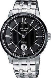 Casio Beside Quartz Leather Strap Men's Watch BEM-118BD-1A