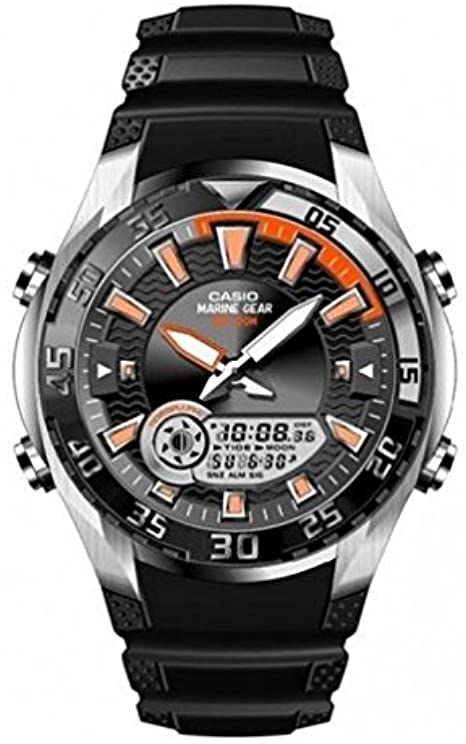 Casio Outgear Marine Gear Tide Moon Phase Men s Watch AMW 710 1A Spot On Times