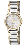 Citizen Eco Drive Two Tone Sapphire Stainless Steel Ladies Watch EP5884-57A