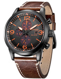 Citizen Eco-Drive Chronograph Leather Strap Men's Watch CA0617-11E
