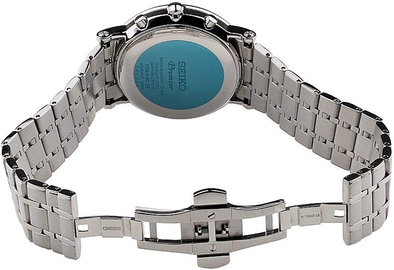 oase ubemandede rysten Seiko Premier Chronograph Quartz Alarm Men's Watch SNAF75P1 – Spot On Times