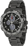 Seiko Solar Chronograph Black IP Stainless Steel Men's Watch SSC301P1