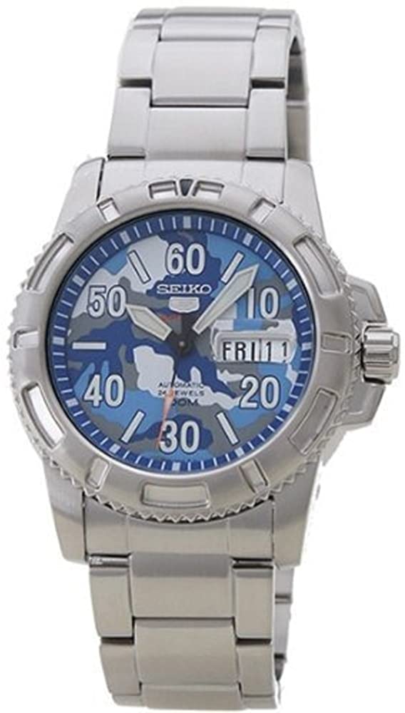 Seiko 5 Sports Automatic 24 Jewels Camouflage Japan Made Men's Watch SRP223J1
