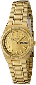 Seiko 5 Gold Tone Stainless Steel Automatic Ladies Watch SYM600K1