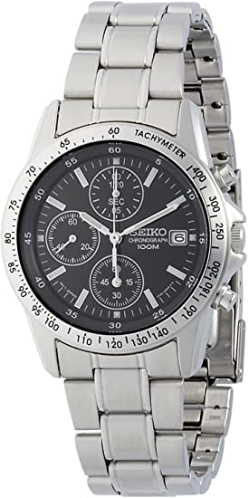 Seiko Chronograph 100m Stainless Steel Men's Watch SND367P1