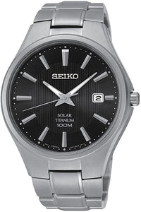 Seiko Titanium 100m Solar Power Men's Watch SNE377P1