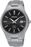 Seiko Titanium 100m Solar Power Men's Watch SNE377P1