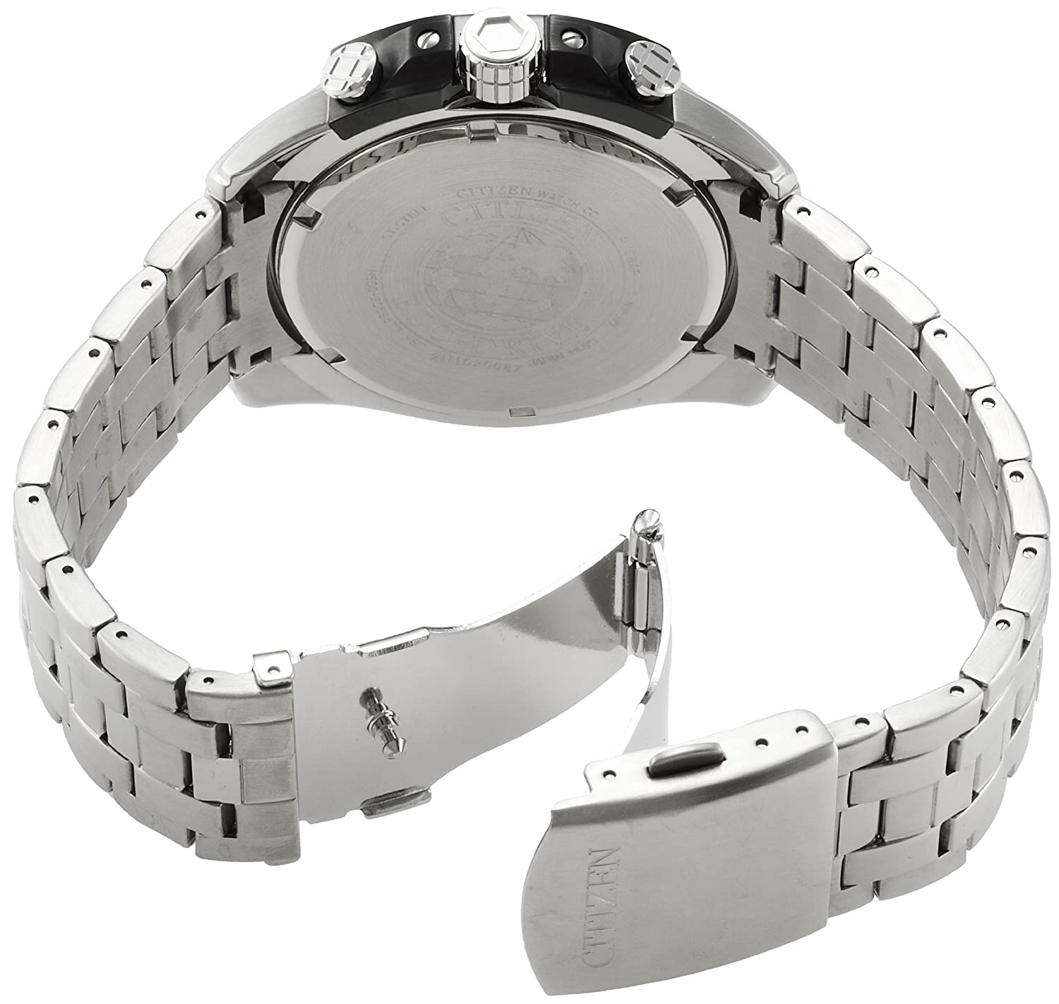 Citizen Eco-Drive Chronograph WR 10 bar Stainless Steel Men's