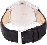 Seiko Solar Black Dial Leather Strap Ladies Watch SUP861P1