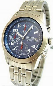 Seiko Chronograph 100m Stainless Steel Men's Watch SND317P1