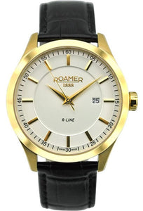 Roamer R-Line Sapphire Crystal Leather Strap Men's Watch 943856-48-25-09