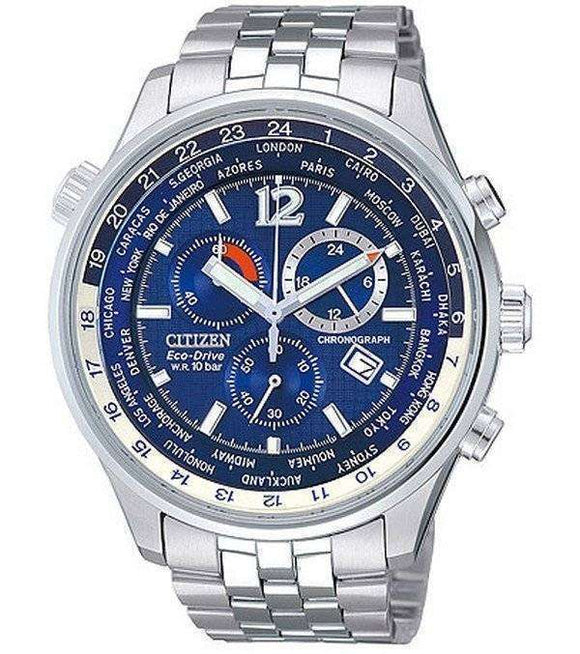 Citizen Eco-Drive Chronograph World Time Men's Watch AT0365-56L