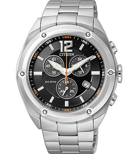 Citizen Eco-Drive Chronograph Stainless Steel Men's Watch AT0980-63E