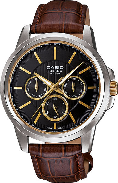 Casio Beside Quartz Classic Analog Dress Men's Watch BEM-307BL-1A2