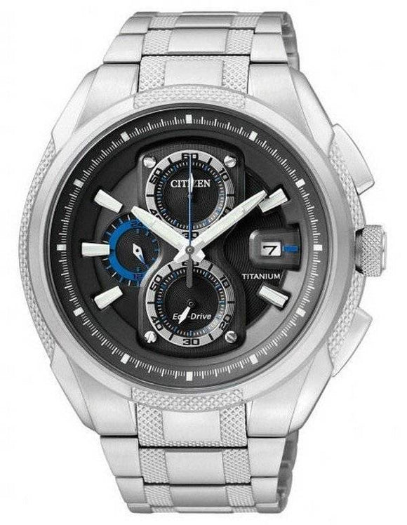 Citizen Eco-Drive Chronograph Super Titanium Men's Watch CA0201-51E