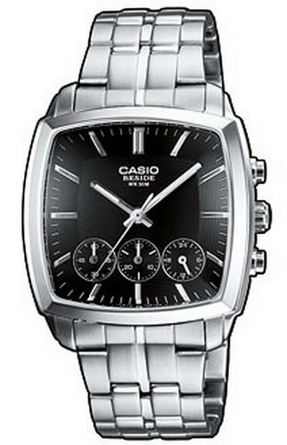 Casio Beside 3 Dial Stainless Steel Men's Watch BEM-505D-1A