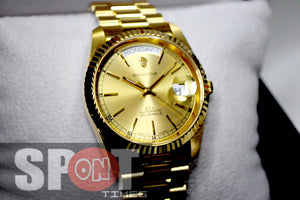 Sandoz Gold Tone Stainless Steel Automatic Men's Watch 8783D-34-8