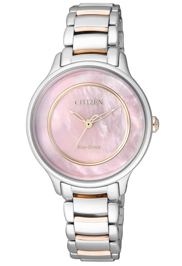 Citizen Eco-Drive Pink Mother-of-Pearl Dial Ladies Watch EM0384-56D