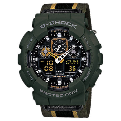 Casio G-Shock x Military Cloth Men's Watch GA-100MC-3A
