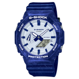 Casio G-Shock Blue and White Porcelain Steeled Men's Watch GA-2100BWP-2A
