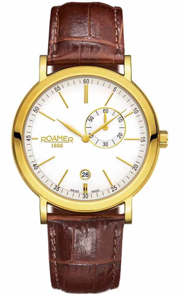 Roamer Vanguard Sapphire Crystal Leather Strap Men's Watch 934950-48-25-05